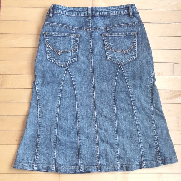 ☀️USKEES Jean Midi Skirt - Picture 6 of 6